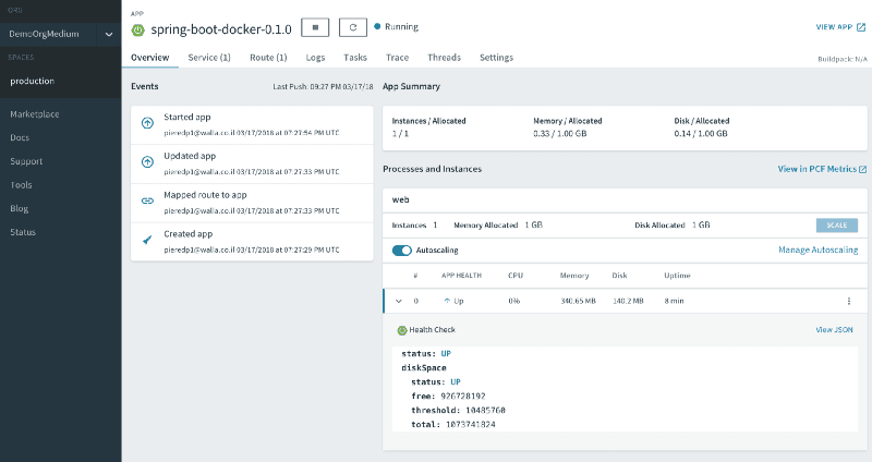 Exploring Pivotal Cloud Foundry’s Apps Manager